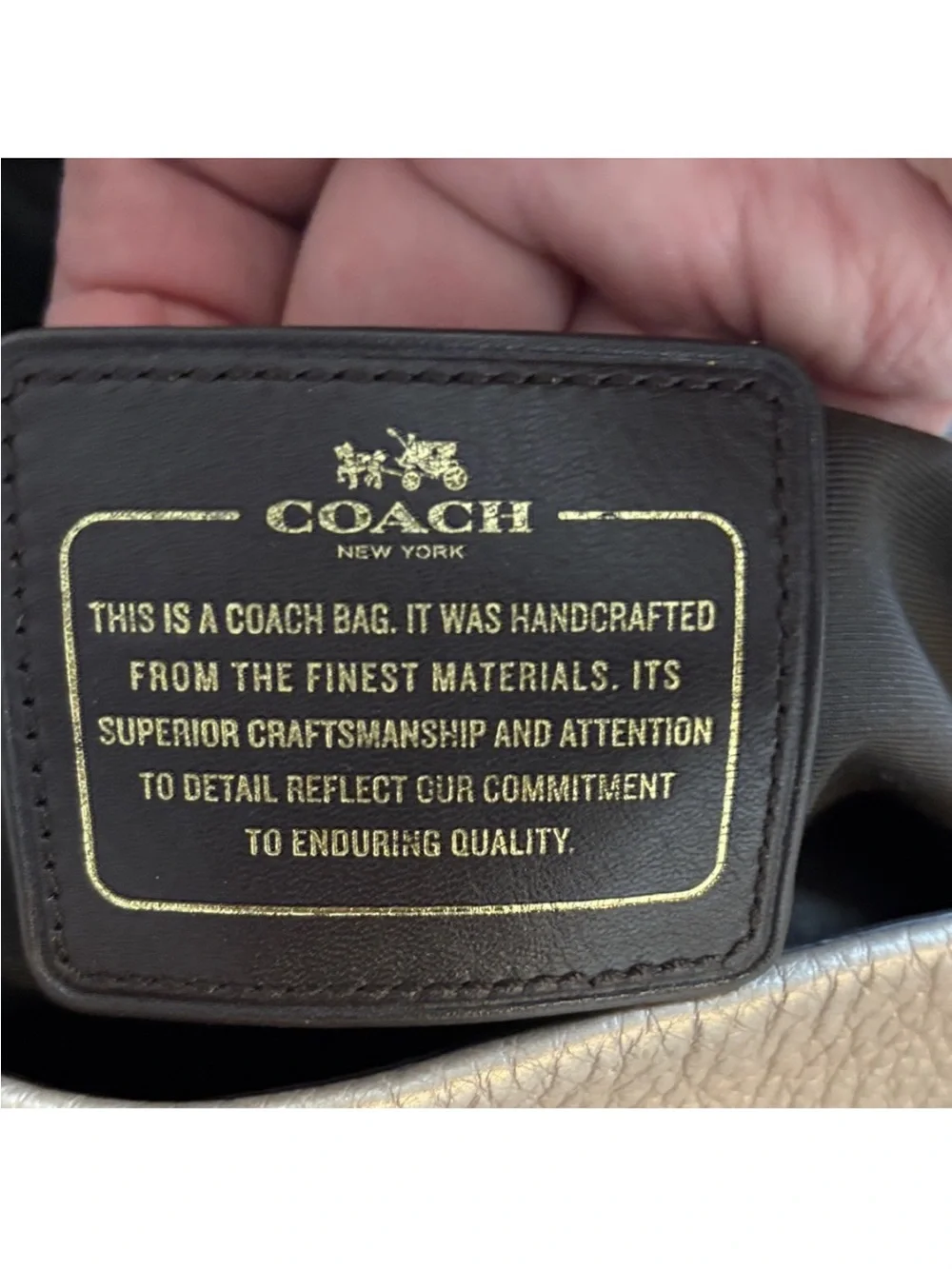 Coach Black Signature Shoulder Bag with Cherry Charm